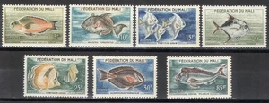 7 sellos de MALI, 1960 | PECES | Yvert 2/8 MNH ** - Imagen 1 de 1