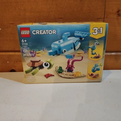 LEGO CREATOR: Dolphin and Turtle (31128) New Sealed (3 Builds in 1 Kit) - Image 1 of 3