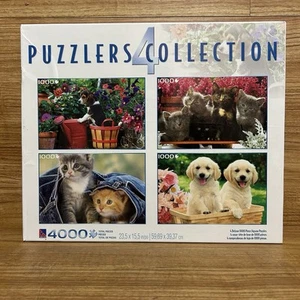 Puzzle Cachorro Gatito 1000 Piezas (4 PUZZLES EN TOTAL) Cachorros Gatitos Perro Gato NUEVO 🇺🇸 - Imagen 1 de 3