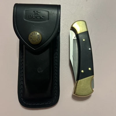 Buck 112 Ranger Folding Knife with Original Leather Sheath - Image 1 of 4