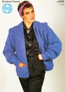 ~ Sirdar Knitting Pattern For Lady's Collared Edge-To-Edge Jacket ~ 32" ~ 40" - Picture 1 of 1