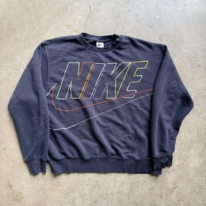 Herren Nike Club Sweatshirt Schwarz XL Mehrfarbig Bestickt DX0529-010 - Bild 1 von 4