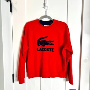 Lacoste Damen hellorange Frottee Alligator Logo Rundhals Sweatshirt Gr. S - Bild 1 von 4