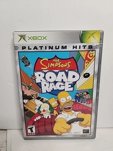 Simpsons Road Rage (Microsoft Xbox, 2001) komplett getestet funktioniert - Platinum Hit - Bild 1 von 6