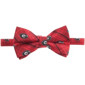 Men's Red Georgia Bulldogs Oxford Bow Tie - Picture 1 of 2