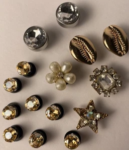 Menge 15 ausgefallene Kroko Charms, Strass, Kunstperlen - Glitzer! - Bild 1 von 3