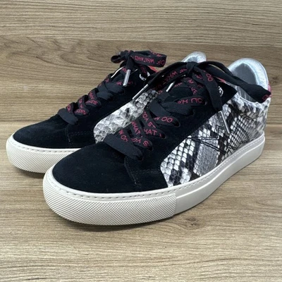 Zapatillas Zadig & Voltaire ZV1747 Parte Superior Baja Serpiente Cuero Repujado 39 Portugal Talla 8 Foto 1 de 4
