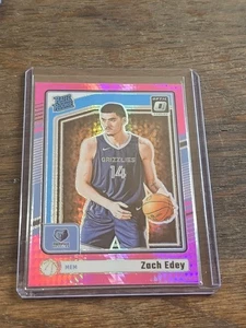2024-25 Panini Donruss Optic Zach Edey Pink Hyper Rated Rookie (RC) #288 - Bild 1 von 2