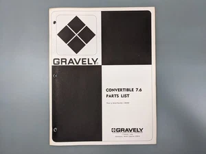 Tractores Gravely Convertibles 7.6 - Lista ilustrada de piezas de servicio ~ 1969 - Imagen 1 de 5