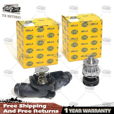 Thermostat & water pump for BMW E38 E39 E46 E53 E61 E65 E60 E66 E83 E85 Z3 - Image 1 of 4