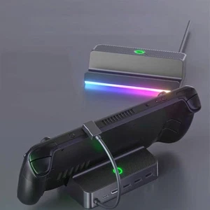 5 in 1 For Steam Deck Docking Station 4K Hub with RGB Lights Game Console - Picture 1 of 12