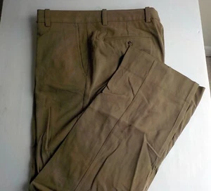 TOMMY BAHAMA Silk Blend Vestido Frontal Plano Pantalones Marrón Claro SZ 32X31 - Imagen 1 de 5