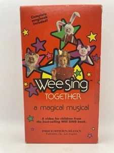 VTG Wee Sing Together A Magical Musical (1985) VHS with Songbook Kids Songs - Picture 1 of 6
