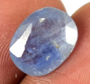 Oval Ceylonblau Saphir seltenes Stück Edelstein 3,75 Ct natürlich zertifiziert BS63 - Bild 1 von 13