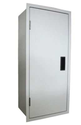 MARKENLOS Armario de protección de chapa de acero blanco armario extintor para 6 kg UP empotrado