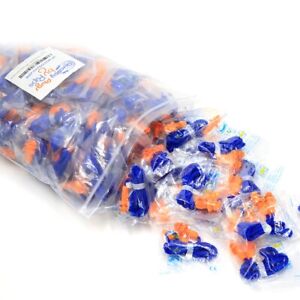 50 Pair Silicone Corded Ear Plugs Reusable Hearing Protection Noise Reduction