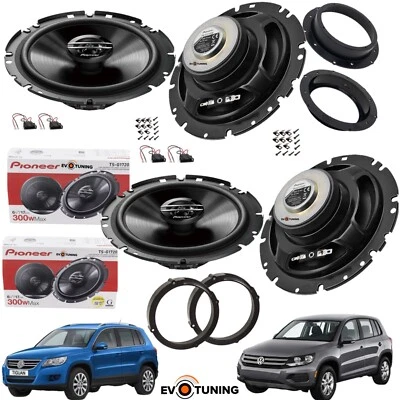 PIONEER EVOTUNING - NO HERTZ Pioneer Kit 4 Casse Altoparlanti Anteriori Posteriori Volkswagen Tiguan dal 2017