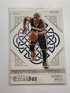 K2,629 - 2015-16 Panini Excalibur Silver #63 George Hill #/70