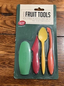 NUOVO Frutta Tools set di 4 pezzi colorati. Peel, Fetta, Tavolo Core Artigianato Nuova Cucina - Foto 1 di 9