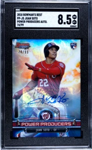 2018 Bowman's Best Power Producers Juan Soto Auto 74/99 SGC 8.5 - Picture 1 of 2