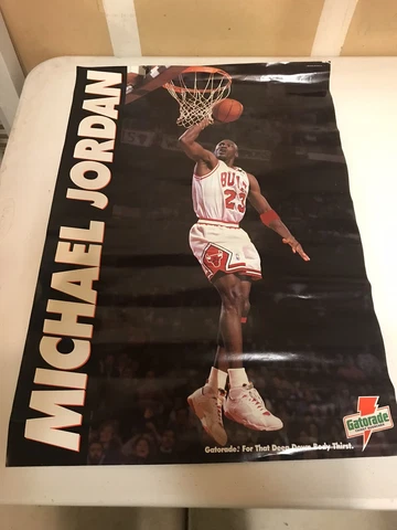 MICHAEL JORDAN 1993 Gatorade Poster 18x26 New Unopened Cover