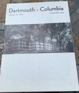 Very Rare 1946 Dartmouth vs. Columbia Official Football Program Oct. 26th - Picture 1 of 8