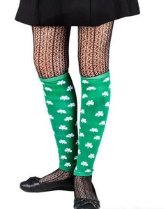 Calentadores de piernas de trébol de día St. Patricks ~NUEVOS~ - Imagen 1 de 2
