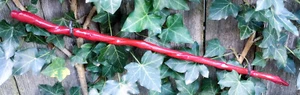17" Hand Carved Vine Twisted Wand Witch Pagan Wizard Renaissance Faire LARP #47 - Picture 1 of 11