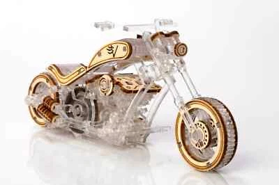 Mechanical Veter Models wooden & plastic 3D puzzle Chopper-v1 Racing Motorbike - Image 1 of 4