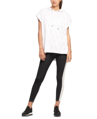 DKNY Sport Women's Sleeveless Burnout Logo Hoodie White Size XS $69 Free Ship - Image 1 of 3