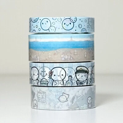 THECOFFEEMONSTERZCO Select - TCMC The Coffee Monsterz Co Nautical Adventures Washi Tape 2024 Q2 Sub