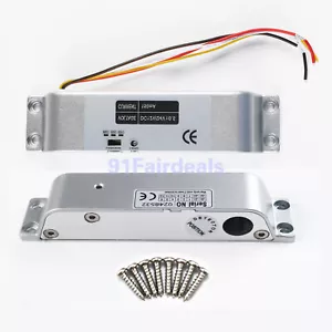 Electric Drop Bolt Door Lock Magnetic Auto Deadbolt for Access Control Metal 12v - Picture 1 of 10