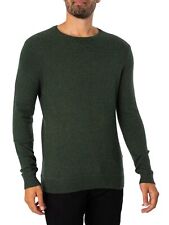 Superdry Men's Essential Slim Crew Knit, Green