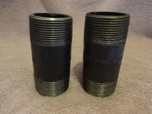 1 1/2 X 4" PIPE NIPPLE B/80 A/SA106B 8 W17842 FORGED STEEL LOT OF 2, HI-PRESS - Picture 1 of 5