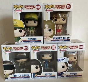 Lot of 5 STRANGER THINGS Funko Pops 803 804 826  844 845 all with OG boxes - Picture 1 of 20