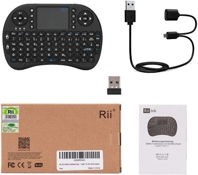 Rii i8 - Mini Tastatur Wireless - Smart TV Tastatur - Kabellos Tastatur mit Pad - Bild 1 von 4