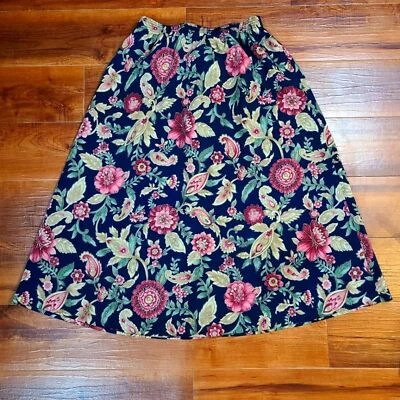 Falda De Colección Para Mujer Mediana Años 80 Bonworth Floral Elástico Cintura Bolsillos Grannycore Foto 1 de 4