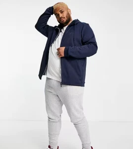 NEW Men's Plus Size BOSS Athleisure Saggy Navy Full Zip Hoodie UK SIZE 3XL - Picture 1 of 3