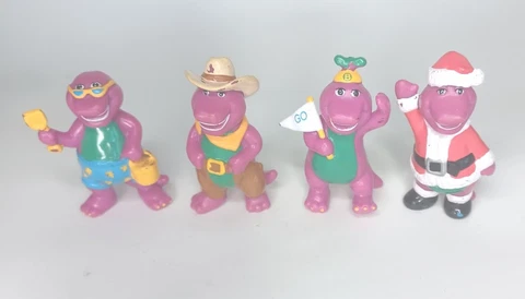 Vintage 90s Barney Figures Lot of 4 Cover