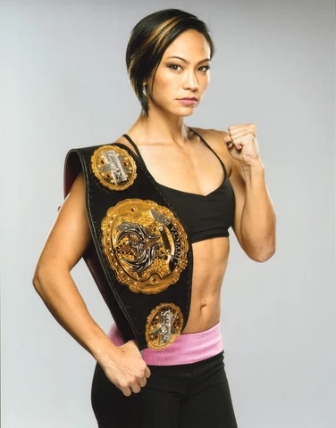 Michelle Waterson UFC 11x14 Photo The Karate Hottie Picture w/ Invicta FC Belt 5 Cover