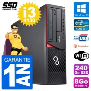 PC Fujitsu Esprimo E920 DT Intel Core i3-4130 RAM 8Go SSD 240Go Windows 10 Wifi - Imagen 1 de 6