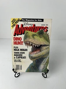 Disney Adventures Magazine August 1991 Dino Hunt Hulk Hogan Volume 1 Number 10 - Imagen 1 de 3
