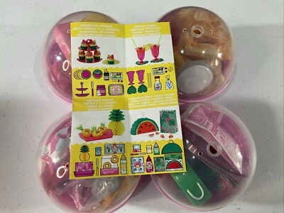 Miniverse Make It Birthday TROPICAL  Party Full Set Miniature Piñata Cake - Image 1 of 3