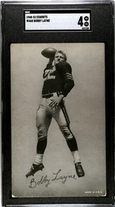 1948-52 Football Exhibit Supply Co Bobby Layne SGC 4 - Picture 1 of 2