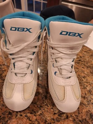 Patines sobre hielo de entrenamiento de doble hoja azul aguamarina para niñas 13K (1SH) Foto 1 de 4