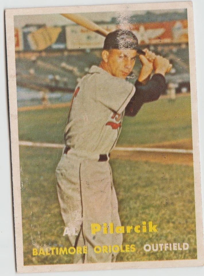 1957 Topps Baseball Card #311 al pilarcik,   Mid Series - Image 1 of 1