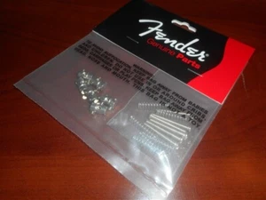 NEW - Genuine Fender Custom Telecaster Threaded Bridge Saddle Set, 001-2297-049 - Picture 1 of 1