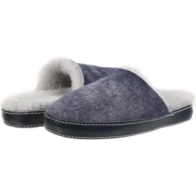 Nuevas Zapatillas Para Mujer ROSS AND SNOW Denim Azul Linda Piel de Oveja Talla 5 Foto 1 de 4