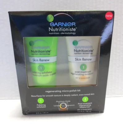 KIT MICRO PULIDO REGENERADOR GARNIER NUTRITIONISTE EXFOLIANTE E HIDRATANTE NUEVO SIN CAJA Foto 1 de 2