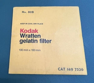 Kodak Wratten Gelatin Filter - No.80b 100 x 100mm (CAT 1497536) - Picture 1 of 2